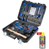 Westfalia Accuboormachine en schroevendraaierset 12 Volt - 43 stuks + gratis WD40 roestverwijderaar 100 ml