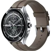 Xiaomi Smartwatch Mi Watch 2 Pro Bluetooth 46 mm Zilver met bruine leren band