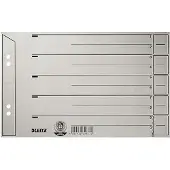 Leitz Scheidingsbladen nr. 1656, A5, grijs, 200 g/m², 100 stuks