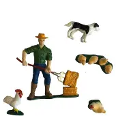 Dutch Farm Boer met Boerderijdieren 5-delig