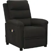vidaXL Massagestoel stof zwart