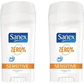 Sanex Deo Stick - Sensitive 0% - 2 x 65 ml