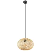 LINDBY Hanglampe , Solvira, dimbare, Hout, Woonkamer, Bamboe, Boho