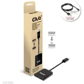 Club 3D Multistream Transport (MST) Hub DisplayPort1.4 naar DisplayPort1.4 Dual Monitor 4K60Hz M/V