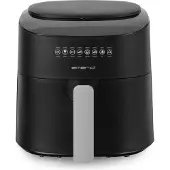 Emerio Airfryer XL 1300W - 4,5 Liter Heteluchtfriteuse - Regelbare thermostaat 40ºC tot 220ºC - 8 Kookprogramma's - AF-129369 Zwart