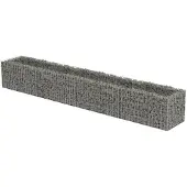 vidaXL Gabion plantenbak verhoogd 360x50x50 cm gegalvaniseerd staal