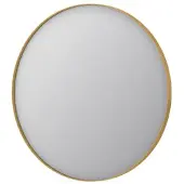 Ink SP15 Spiegel Rond Mat Goud Aluminium Kader 80 x 3,5 cm