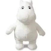 Aurora Muminki Serie - Staande Knuffel - 17 cm - Zacht Materiaal - Wit