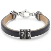 Jewels By Leonardo Herenarmband Notevole – Echt Leer & RVS – Stoer en Stijlvol – Luxe Geschenkverpakking