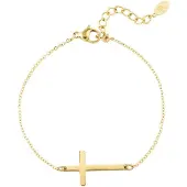 Yehwang Armband kruisje - goud