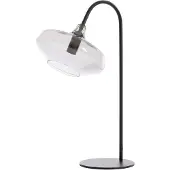 Light & Living Tafellamp E14 31x22x50 cm SOLNA mat zwart+smoke glas