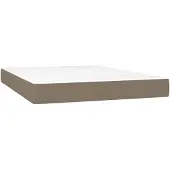 vidaXL Pocketveringmatras medium 140x190x20 cm stof taupe