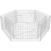 vidaXL Zeshoekige gaasbakken voor verhoogde borders, 160x140x50 cm