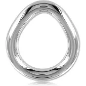 Black Label - Flared Cockring - RVS S