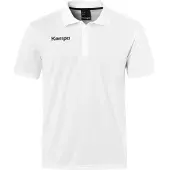 Kempa Poly Short Sleeve Polo Wit S Man