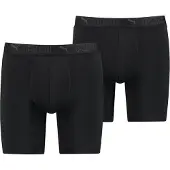 Puma Sport Lange Boxershorts voor Heren, Zwart, Maat 5