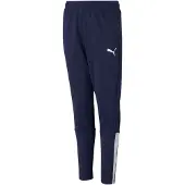 Puma teamLIGA Trainingsbroek Kids Donkerblauw Wit