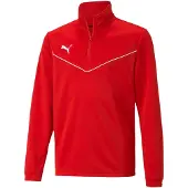 Puma Sportief sweatshirt 'TeamRise' rood / wit