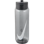 Nike Recharge Bidon Met Rietje 700ML Grijs Zwart Wit