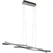 TRIO Hanglamp Blaze zwart met metaal
