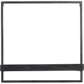 Light & Living Wandplank 50x15x50 cm MADDISON hout mat zwart (Zwart, 50x50x15cm)
