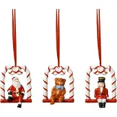 Villeroy & Boch Nostalgic Kerstversiering Pak Van 3 - Kerstballen Porselein Red - 1483316691