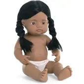 Miniland Native American Boy Baby Doll 38 Cm Beige Kinderen