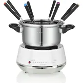 Melissa elektrische fonduepan 2 l 1200 W roestvrij staal / wit