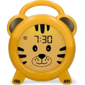 Alecto BC100TIGER - Slaaptrainer voor kinderen - Kinderwekker met Nachtlamp - Tiger