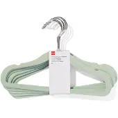 HEMA Kledinghanger klein velours mint - 6 stuks
