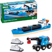 BRIO Containerschip met kraanwagen - 33534