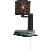 Good&Mojo Bamboe LED Wandlamp Java | 1X E14 Max 60W | Black