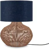 Good&Mojo LED Tafellamp Kalahari | 1X E27 Max 40W | Natural/Blue Denim