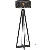 Good&Mojo Bamboe LED Staande Lamp Java | 1X E27 Max 60W | Black