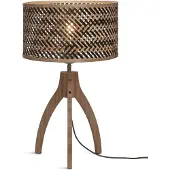 Good&Mojo Bamboe LED Tafellamp Java | 1X E27 Max 40W | Natural/Black