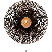 Good&Mojo Wandlamp Kalimantan, zwart, Woon-/ Eetkamer, Bamboe, Design, wandlamp
