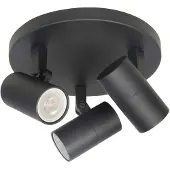 Highlight Spot Picollo 3 lichts Ø 17 cm incl mini GU10 zwart