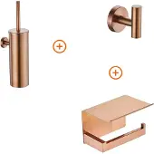 Guido Gusto Toilet accessoires set Copper design