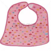 Lief! lifestyle 2-pack slabbetjes Stoer! Roze slab met bloemen