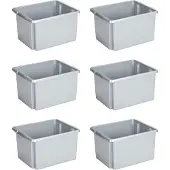Sunware Nesta opbergbox 32L - Set van 6 - 45.5x36x24 - Transparant