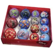 Kurt S. Adler Box kerstbal plastic helden mix 14st
