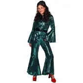 Coppens Disco catsuit Studio 54 Aqua | Maat Xxl