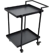 Loft42 James Trolley Vierkant - Bijzettafel - Zwart - Metaal - 60x54x38