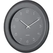 Karlsson wandklok dual disc donker