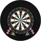 vidaXL Dartbord professioneel met 6 darts en surround sisal