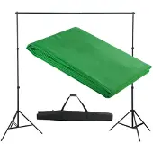 Super Merchant Achtergrondsysteem 300x300 cm groen