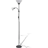 vidaXL Vloerlamp, zwart
