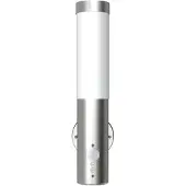 vidaXL Buitenwandlampen 2 st. met sensor roestvrij staal