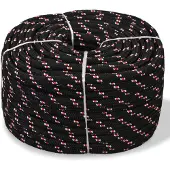 vidaXL Boot touw 18 mm 50 m polypropyleen zwart
