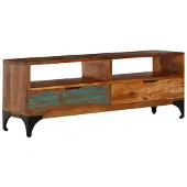 vidaXL Tv-meubel 118x35x45 cm massief gerecycled hout
